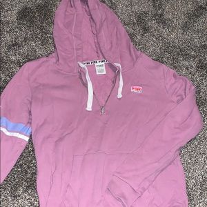Love Pink Quarter Zip Hoodie